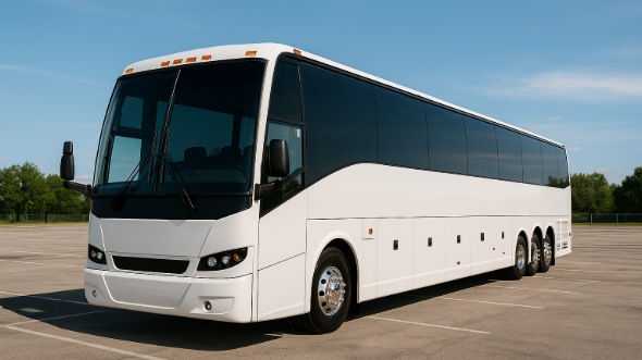 Exterior of Charter Bus Company Glenview's 50 Passenger Charter Bus in Glenview