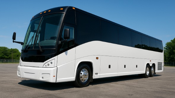 Exterior of Charter Bus Company Glenview's 54 Passenger Charter Bus in Glenview