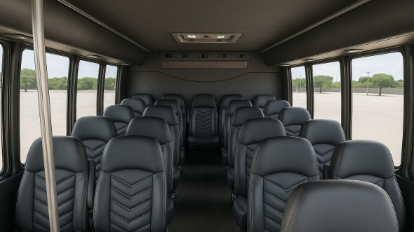 glenview 18 passenger minibus inside