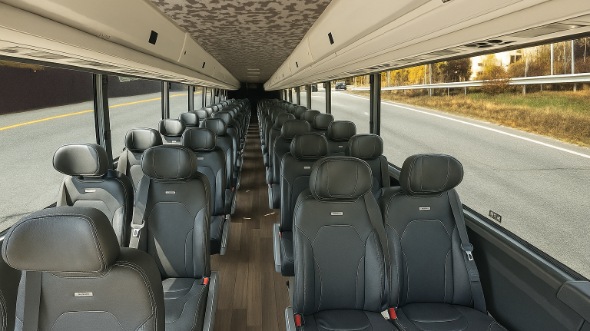 glenview 35 passenger minibus inside